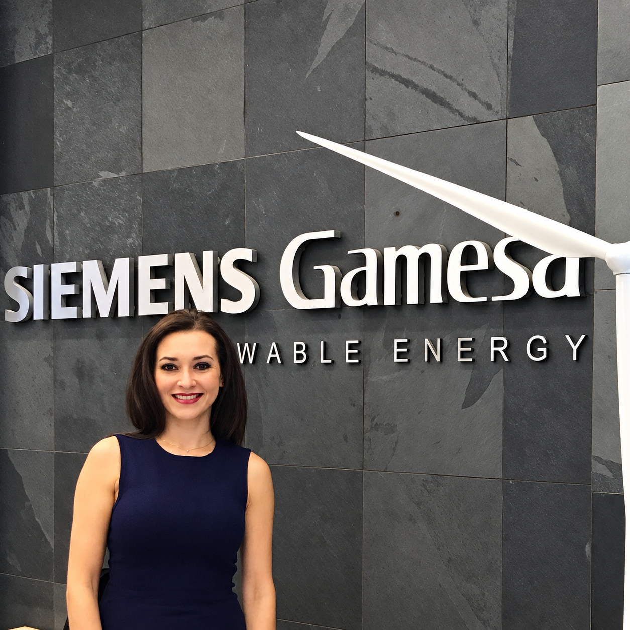 Renee Aguilar en Siemens Gamesa tras una formación empresarial